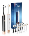 Aneebart Sonic 2 Pack Electric Toothbrush for Adults and Kids, Travel Toothbrush