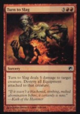 Turn to Slag - Scars of Mirrodin: #106, Magic: The Gathering Nm R84