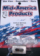 Mid-America Eagle Drag or Road Course 1/24 Slot Car Motor w/Neo Mags