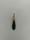 Vtg. Genuine New Zealand Greenstone Teardrop Earrings-A Classic Treasure — photo 3