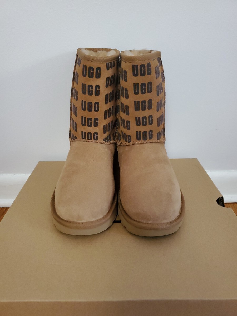 Ugg Women's Classic Short II UGG graphic Boots US 7 Chestnut