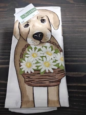 Dog Tea Kitchen Towel 26 x 16 inch New Hobby Lobby