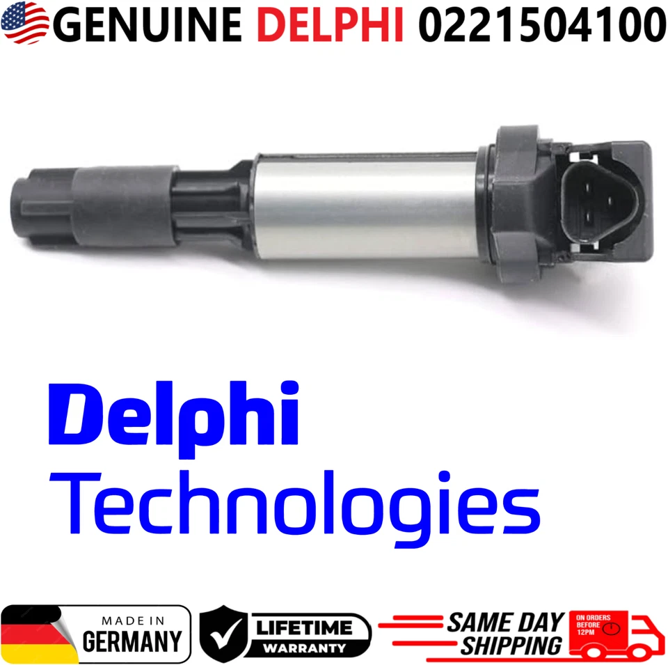Новый подлинный DELPHI x 6 катушки зажигания для 2001-2010 BMW I4 I6 V8 V12, 0221504100 - Изображение 3 из 4