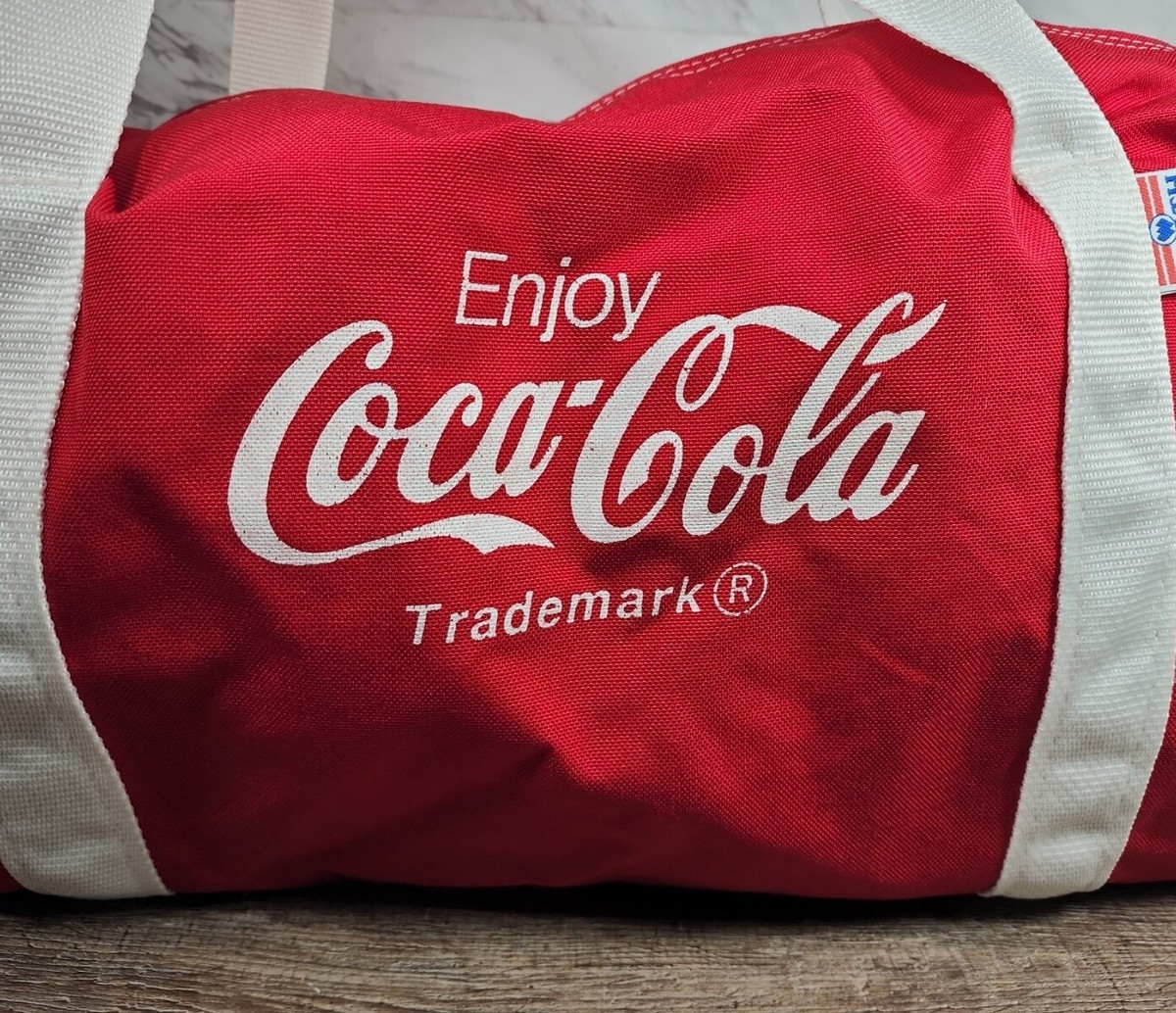 ☆Vintage☆ ~Enjoy Coca Cola Trademark~LargecDuffle Bag~ ☆RARE