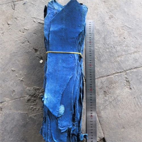 2xGenuine Salmon Fish Skin Leather Salmon Fish Hide Material Leather Craft Pelt - Picture 17 of 43