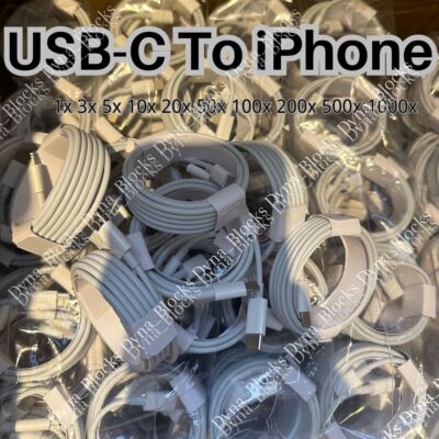Wholesale Lot Fast Charger USB C Type-C PD Cable For iPhone 14 13 12 11 Pro Max
