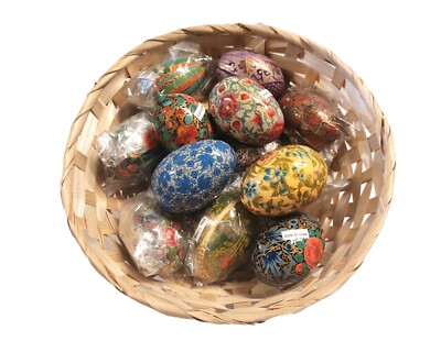 Kashmiri Paper Mache' Eggs ~ Bulk Pack of 50