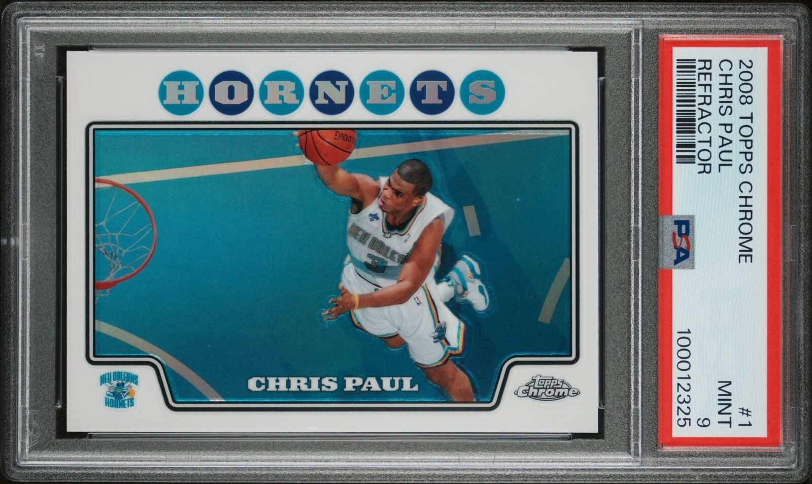 2008-09 Topps Chrome #1 Chris Paul Refractor PSA 9 New Orleans Hornets