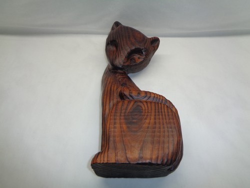 Vtg Abstract Tiki Cat Sculpture Mcm Witco Era - Picture 21 of 24