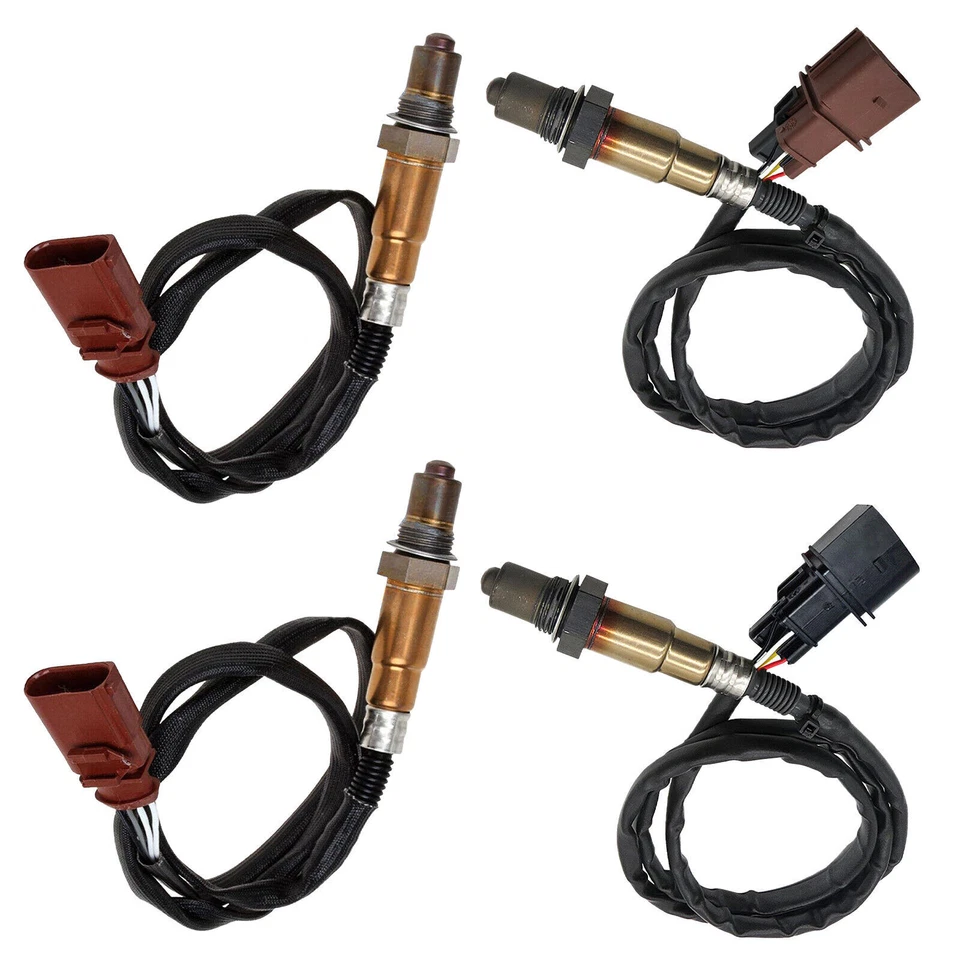 Sensor de oxígeno aguas arriba y aguas abajo 4 piezas para Porsche Cayenne 2004-2006 3,2 L V6 Foto 4 de 4