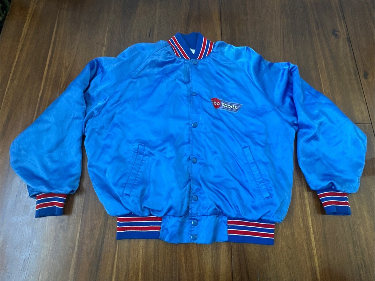 ABC Sports Jacket Size Large Logo Promo TV Windbreaker Bomber