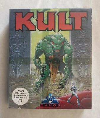 Vtg Kult Exxos Atari ST Brand New / Sealed 1989 Very Rare Foreign