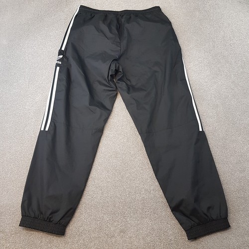 Adidas Mens Tracksuit Bottoms XL Black Shell Pants Originals Trefoil Superstar - Picture 8 of 9