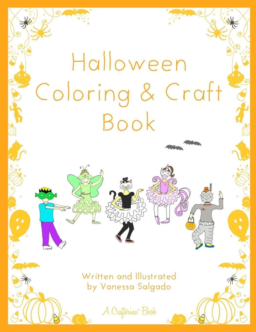 Thumbnail - Vanessa Salgado | Halloween Coloring & Craft Book | Taschenbuch |