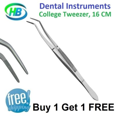 Professional Cotton Dressing Pliers - 16cm Surgical Forceps, Autoclavable Stainless Steel For Medical/Dental