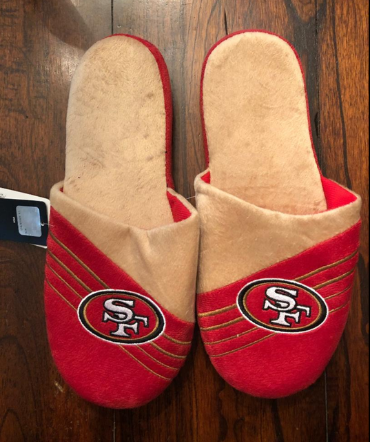 mens 49ers slippers