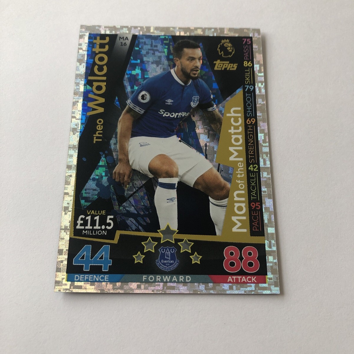 Match Attax 2018/19 EXTRA Everton Theo Walcott (Man of the Match