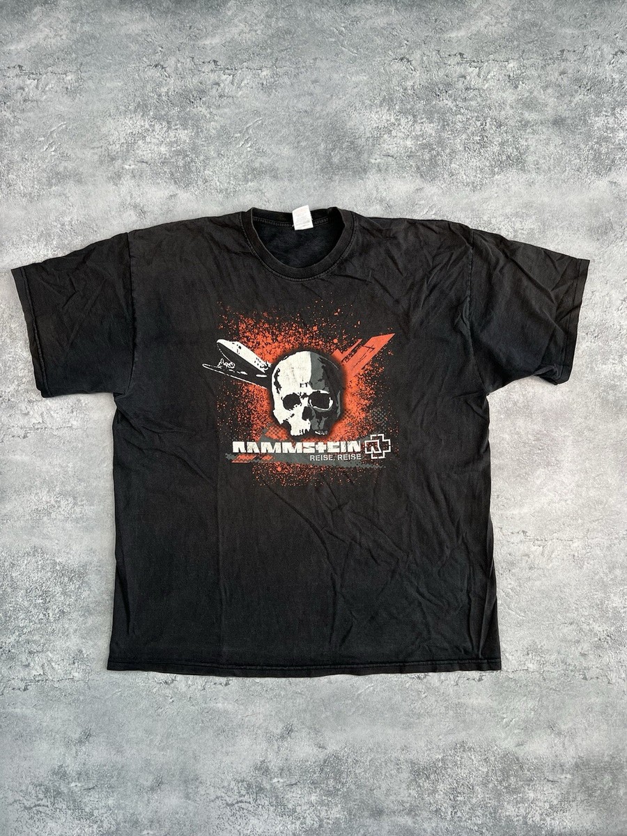 ラムシュタイン REISE, REISE バンドtシャツ Vintage Rammstein Tour Tee Reise Reise Rare Print Metal Size