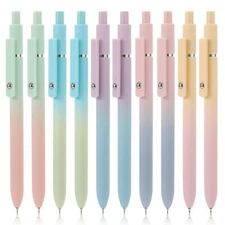 10pcs Pens Black Ink Gel Pens Medium Point 0.7mm Pen Smooth Writing High-End ...