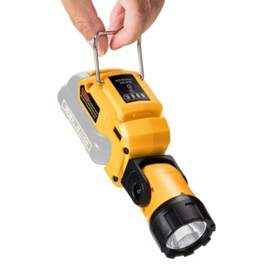 Flashlight Portable LED Work Light for DeWalt 12v Li-lon Battery Spotlight