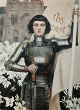 Handmade Oil Painting repro Joan of Arc