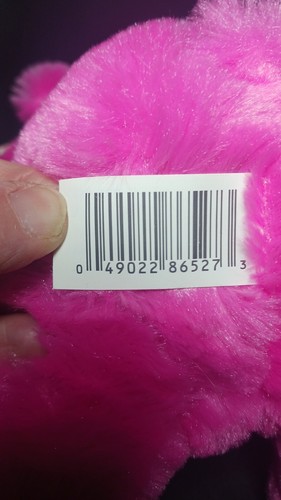 Oso de peluche de 10" rosa intenso peluche Kellytoy corazones en pata de oso NUEVO - Imagen 7 de 9