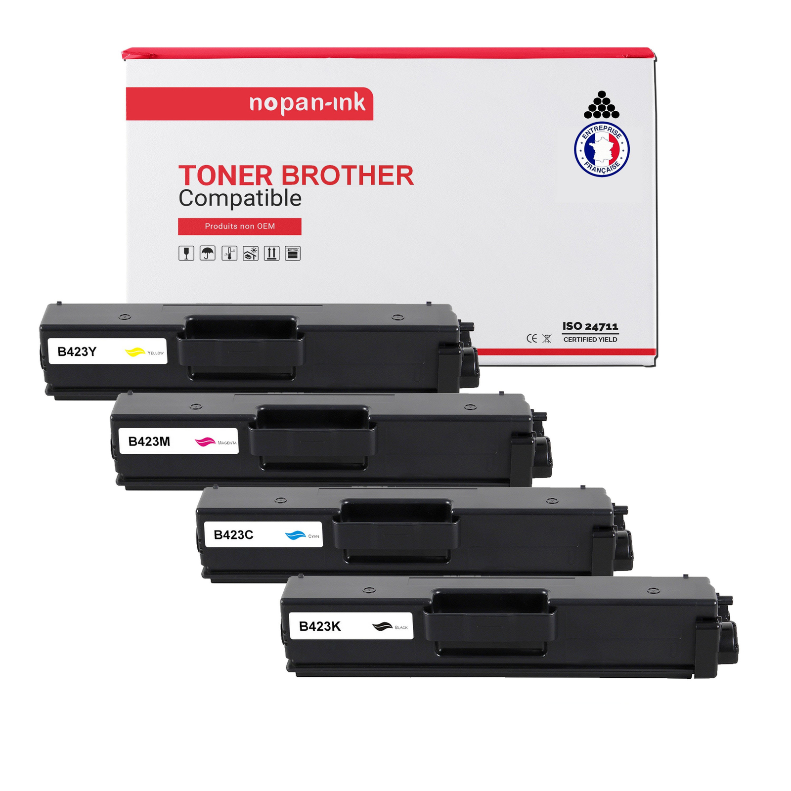 Toner TN423 Brother NOPAN-INK pour remplacer vos cartouches vides sans fuite