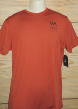 MENS RVCA PERFORMANCE BRICK T-SHIRT SIZE M