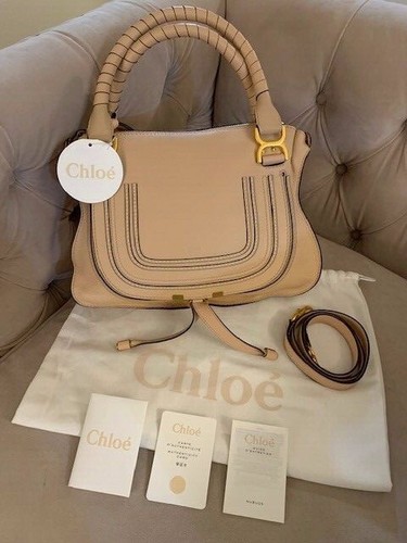 chloé marcie medium leather shoulder bag