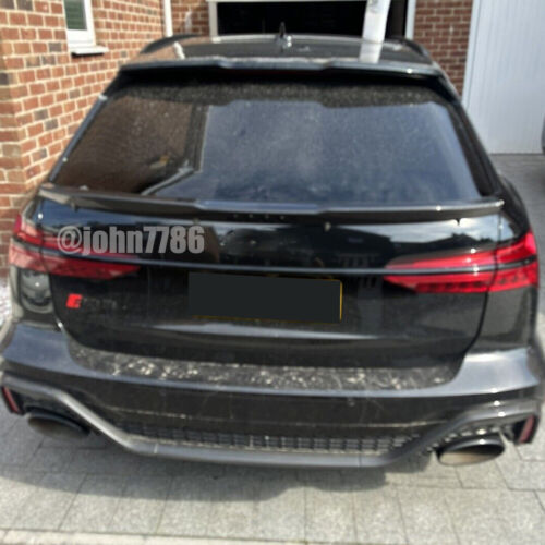 For Audi RS6 C8 Avant 2019-2024 Dry Carbon Rear Roof Window Spoiler Top Wing Lip - Picture 12 of 12