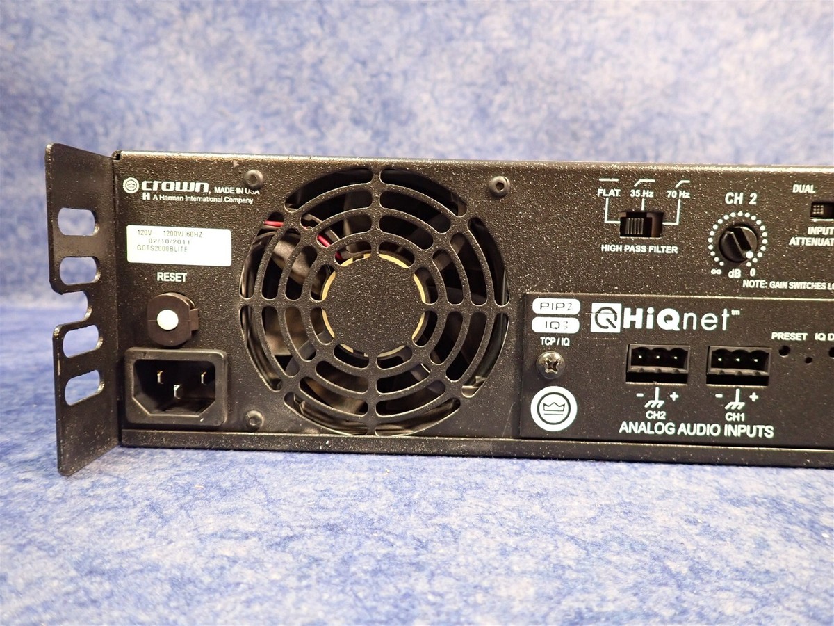 Crown CTs 2000 Two-Channel 1000W Power Amplifier with PIP Card