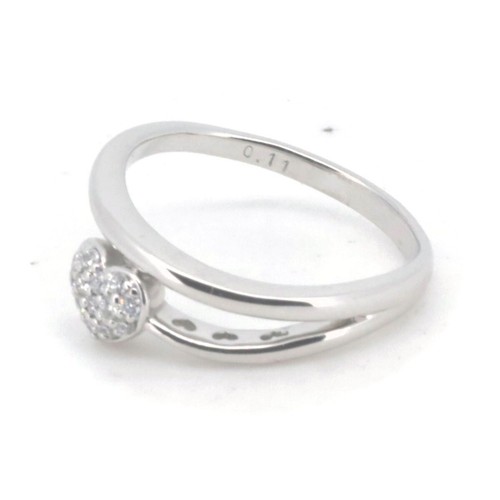 Ponte Vecchio Diamond Ring 6 US Size 0.11ct 18K White Gold - Picture 3 of 8