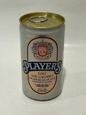 Beer Can - Players Half The Calories ( Bottom Opened, Aluminum )