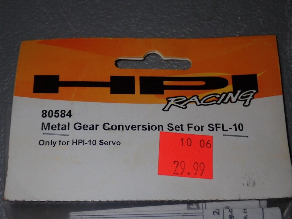 HPI Racing 80584 Metal Gear Conversion Set For SFL-10, HPI-10 Servo ONLY, NOS - Image 2 of 4