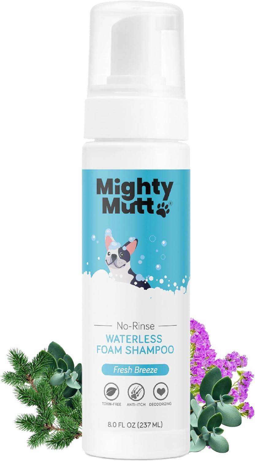 Dry Dog Shampoo | Hypoallergenic Waterless Foam No Rinse | Anti-Itch | 237ml