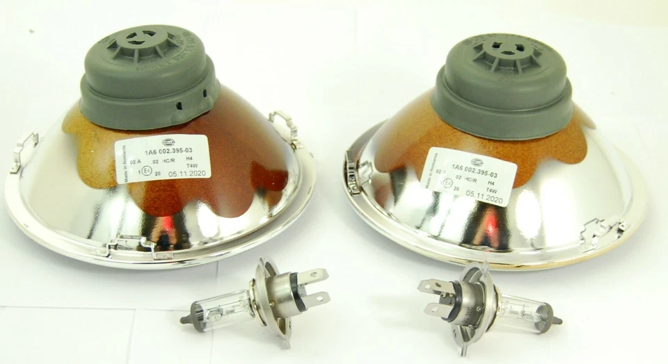 Juego de conversión de faros H4 Hella para Volkswagen Type1 Type2 Type3 Ghia Thing Foto 3 de 4