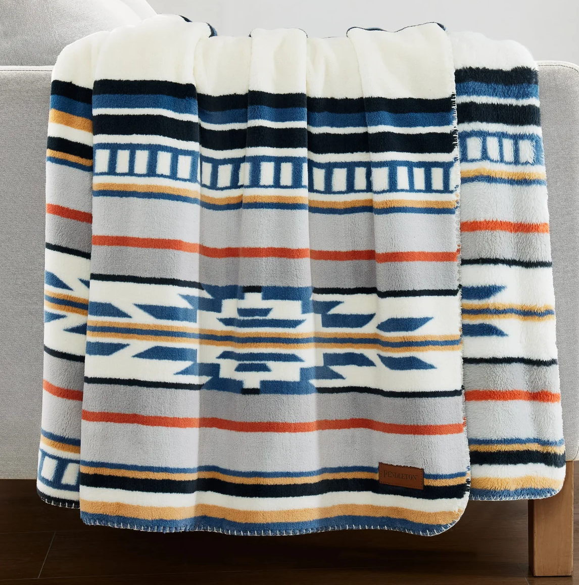 Pendleton Soft Plush Throw Saltillo Stripe 50
