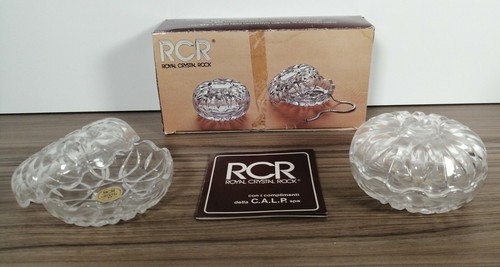 Schöne RCR Royal Crystal Rock 4er Set Schüsseln über 24 % echter Bleikristall