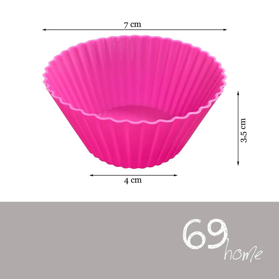 Silikon Muffin Backform 24er Set Muffinform Muffinförmchen Cupcake BPA-Frei - Bild 2 von 4