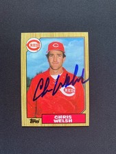 Chris Welsh Signed 1987 Topps #592 Card Cincinnati Reds Autograph COA