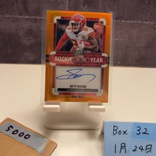 2022 Panini Contenders Optic SKYY MOORE Autographed Card Kansas City Chiefs