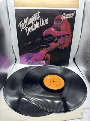 Ted Nugent: Double Live Gonzo, 2 Vinyl albums, 1978 Epc 88282 A1 B2 C1 D2 