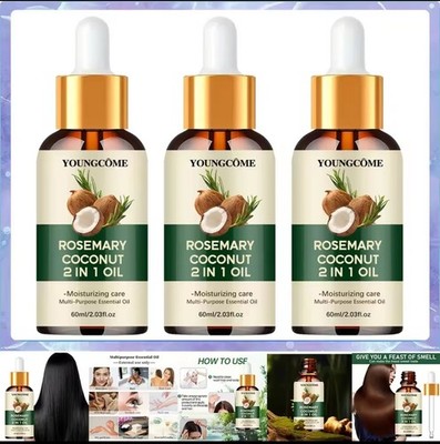 100ml Rosemary Essential Oil for Hair Scalp Skin Pure Natural Moisturizing