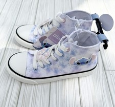 Disney Lilo  Stitch Big Girls Tie Dye Sneakers Side Zip Size 1  Primark -NEW