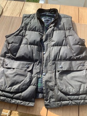 Barbour Wachsjacke Weste XL Westmorland black Daunenweste Down Filet A864