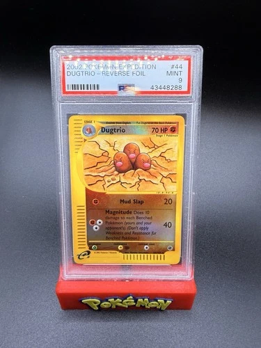 Pokemon Dugtrio Reverse Foil Holo #10 Expedition PSA 9 Mint 2002 Trading Card