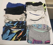 Lot Of 9 Boys Size XL Short Sleeve Shirts Under Armour Adidas READ DESCRIPTION