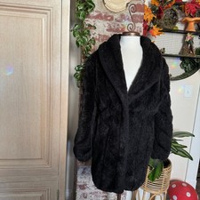 Vintage 80s Faux Fur Mob Wife Coat