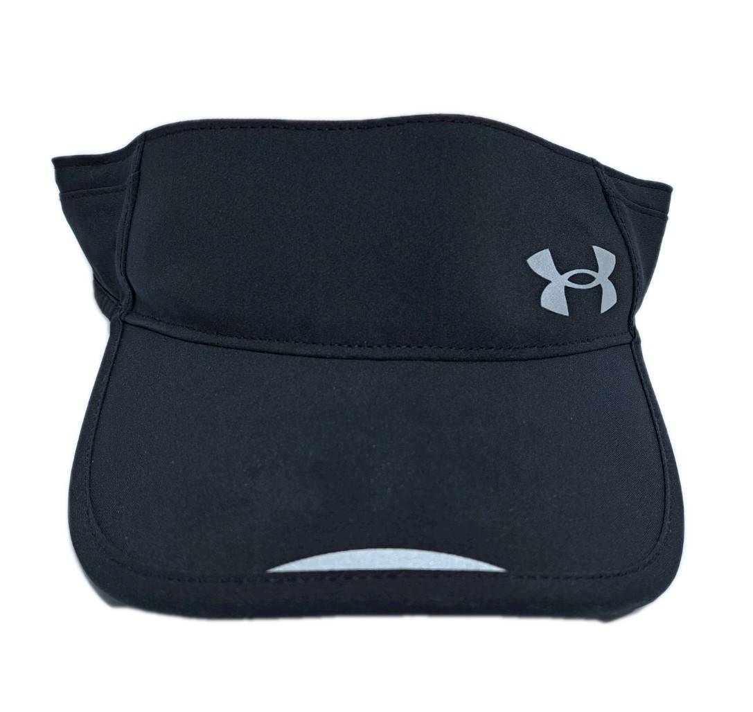 Under Armour Visor Hat Cap StrapBack Black Launch Adjustable