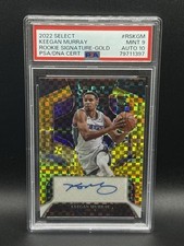 2022 Select Keegan Murray Rookie Signature Gold 10/10 PSA 9 Auto 10